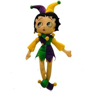 Betty Boop Jester Rag Doll Mardi Gras 2004